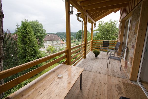 Blick vom Balkon